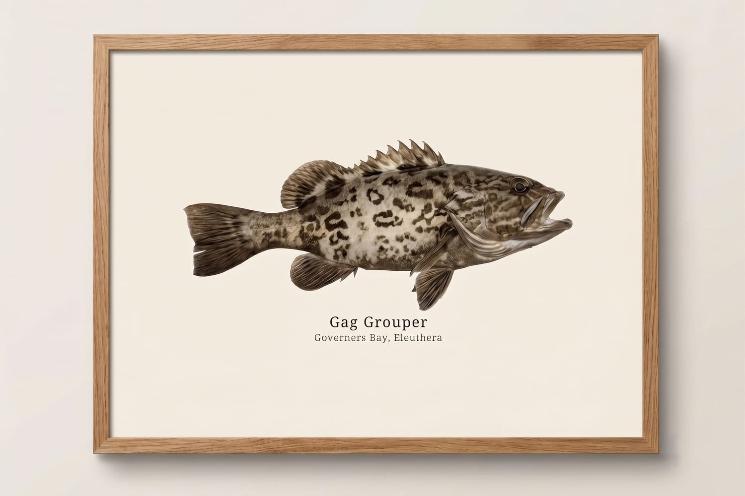 Gag Grouper — framed print